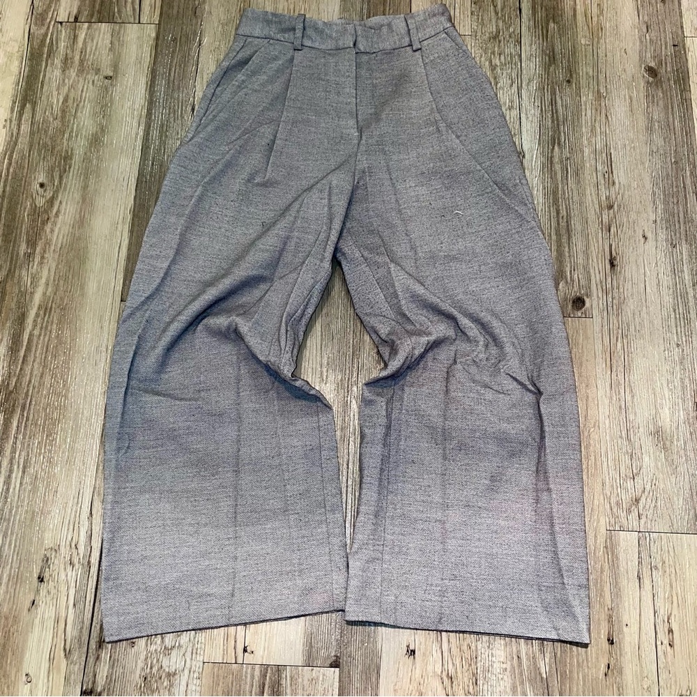 Womens Monki Cropped Wide Leg Pants